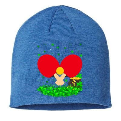 Irish Shamrock Leprechaun Table Tennis St Patrick's Day Gift Sustainable Beanie