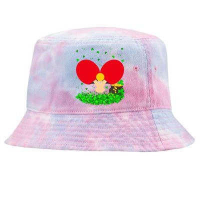 Irish Shamrock Leprechaun Table Tennis St Patrick's Day Gift Tie-Dyed Bucket Hat