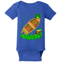 Irish Shamrock Leprechaun Fishing Boat St Patrick's Day Cool Gift Baby Bodysuit