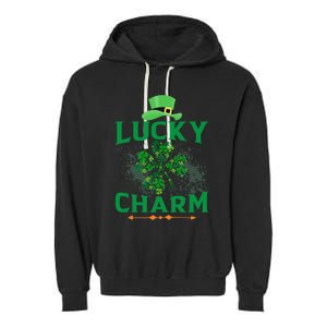 Irish Shamrock Lucky Charm Garment-Dyed Fleece Hoodie