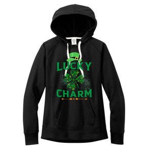 Irish Shamrock Lucky Charm Women's Fleece Hoodie