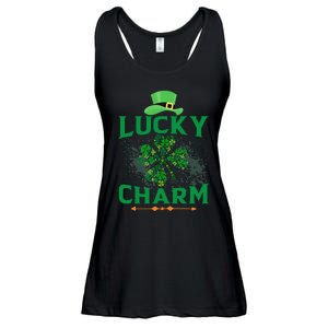 Irish Shamrock Lucky Charm Ladies Essential Flowy Tank