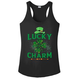 Irish Shamrock Lucky Charm Ladies PosiCharge Competitor Racerback Tank