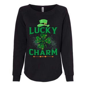 Irish Shamrock Lucky Charm Womens California Wash Sweatshirt