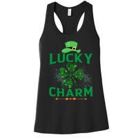 Irish Shamrock Lucky Charm Women's Racerback Tank