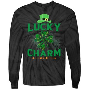 Irish Shamrock Lucky Charm Tie-Dye Long Sleeve Shirt