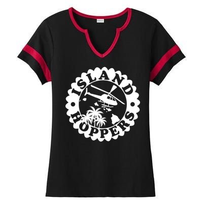 Island Hoppers Ladies Halftime Notch Neck Tee