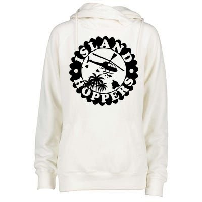 Island Hoppers Womens Funnel Neck Pullover Hood