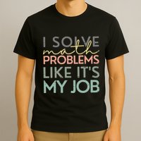I Solve Math Problems Like ItS My Job Funny Back To School T-Shirt