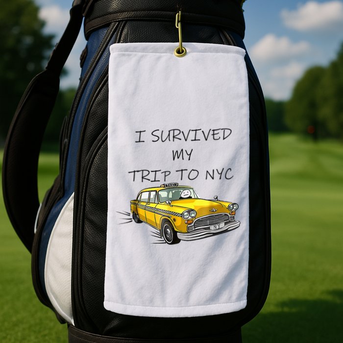 i survived my trip to nyc   Golf Towel