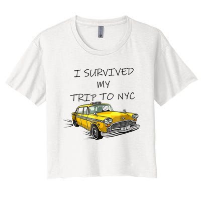 i survived my trip to nyc   Women's Crop Top Tee