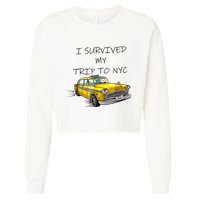 i survived my trip to nyc   Cropped Pullover Crew