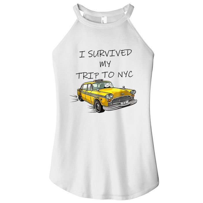 i survived my trip to nyc   Women's Perfect Tri Rocker Tank