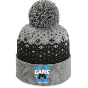 I Stopped My Game To Be Here Gaming Funny Video Gamer Gift The Baniff Cuffed Pom Beanie