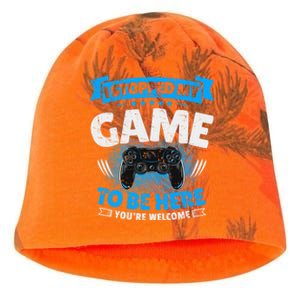 I Stopped My Game To Be Here Gaming Funny Video Gamer Gift Kati - Camo Knit Beanie