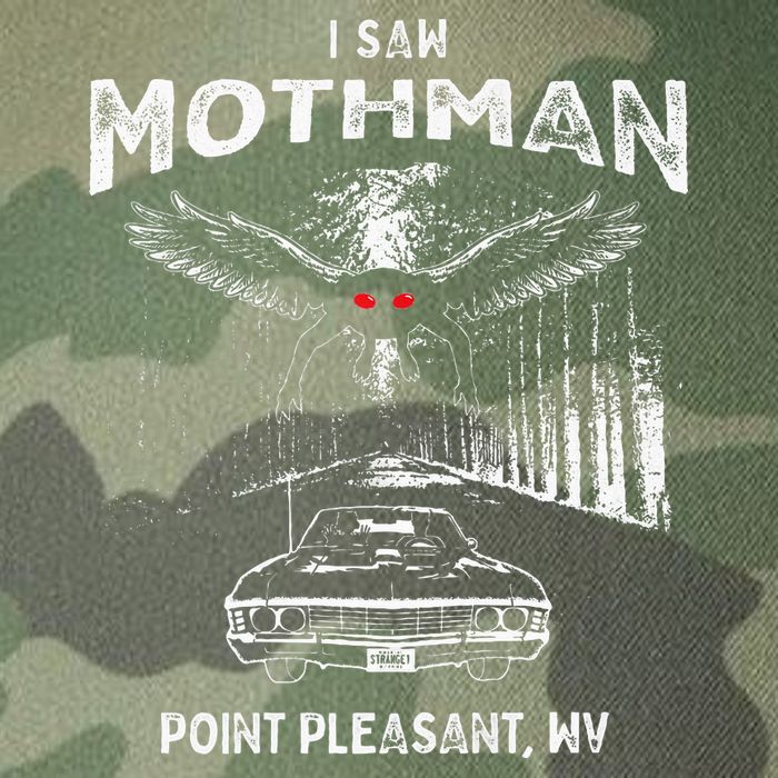 I Saw Mothman In Point Pleasant West Virginia Cryptid Legacy Tie Dye Trucker Hat
