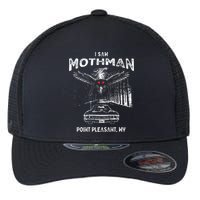 I Saw Mothman In Point Pleasant West Virginia Cryptid Flexfit Unipanel Trucker Cap