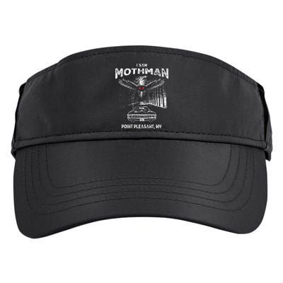 I Saw Mothman In Point Pleasant West Virginia Cryptid Adult Drive Performance Visor