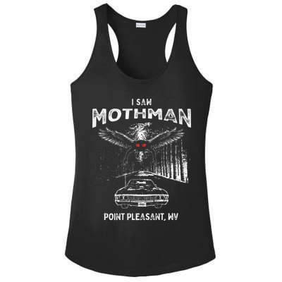 I Saw Mothman In Point Pleasant West Virginia Cryptid Ladies PosiCharge Competitor Racerback Tank