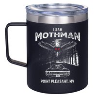 I Saw Mothman In Point Pleasant West Virginia Cryptid 12oz Stainless Steel Coffee Mug