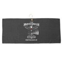I Saw Mothman In Point Pleasant West Virginia Cryptid Large Microfiber Waffle Golf Towel