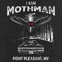 I Saw Mothman In Point Pleasant West Virginia Cryptid Large Microfiber Waffle Golf Towel