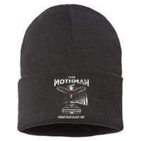 I Saw Mothman In Point Pleasant West Virginia Cryptid Sustainable Knit Beanie