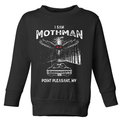 I Saw Mothman In Point Pleasant West Virginia Cryptid Toddler Sweatshirt