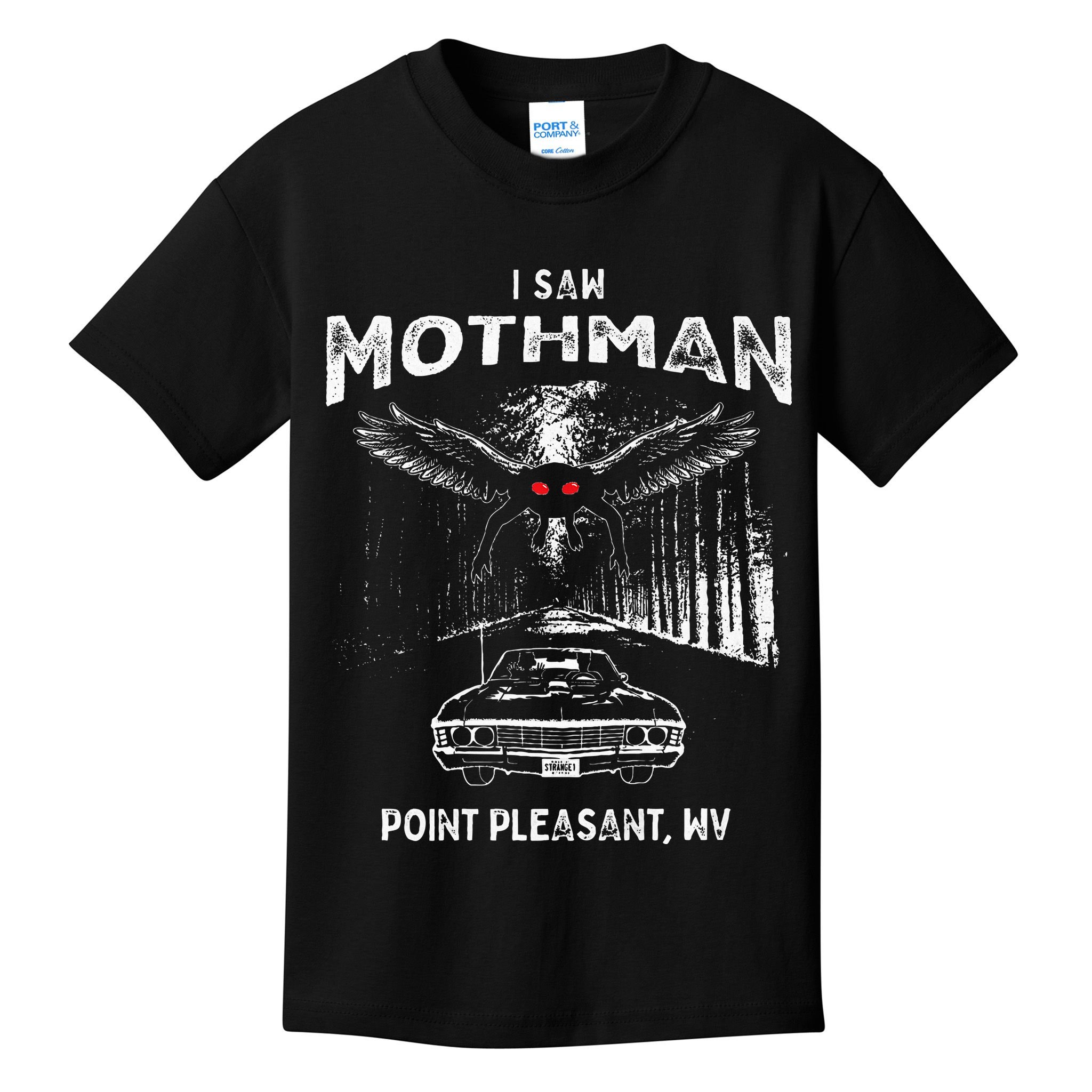 I Saw Mothman In Point Pleasant West Virginia Cryptid Kids T-Shirt