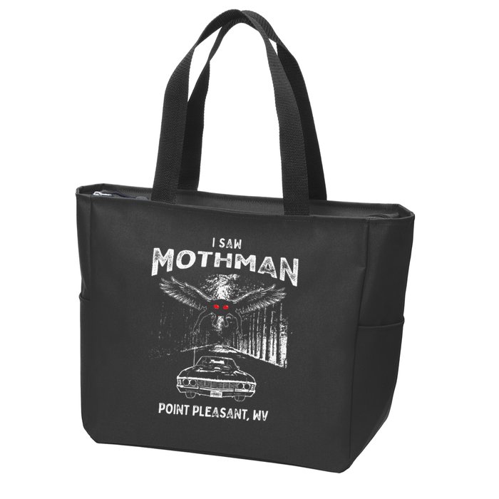 I Saw Mothman In Point Pleasant West Virginia Cryptid Zip Tote Bag