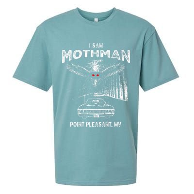 I Saw Mothman In Point Pleasant West Virginia Cryptid Sueded Cloud Jersey T-Shirt
