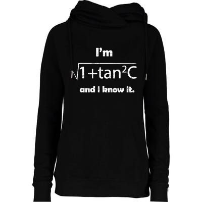 IM Sexy Math Humor IM Sec C And I Know It Womens Funnel Neck Pullover Hood