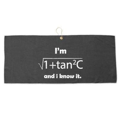 IM Sexy Math Humor IM Sec C And I Know It Large Microfiber Waffle Golf Towel