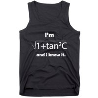 IM Sexy Math Humor IM Sec C And I Know It Tank Top