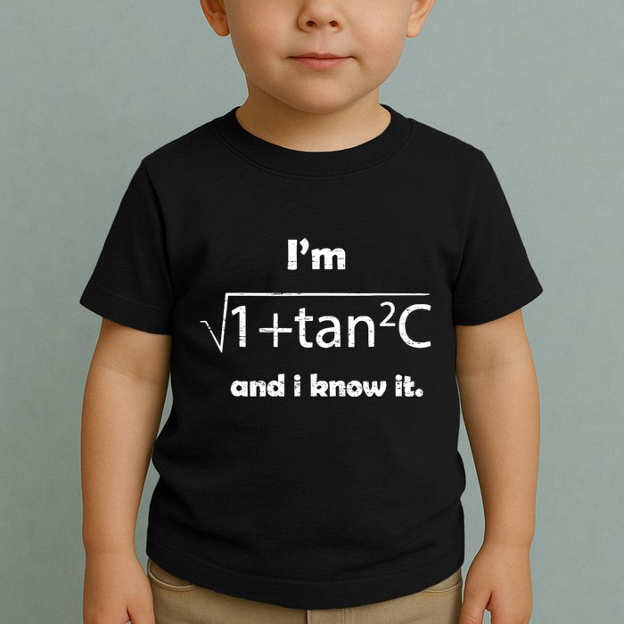IM Sexy Math Humor IM Sec C And I Know It Toddler T-Shirt
