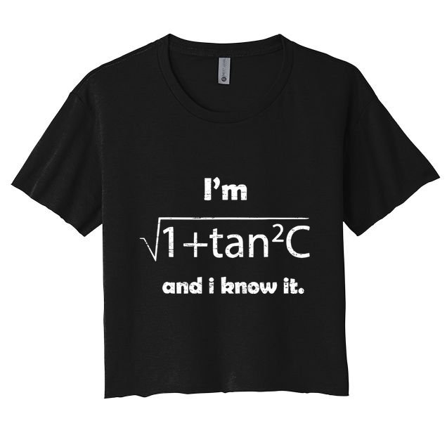 IM Sexy Math Humor IM Sec C And I Know It Crop Top