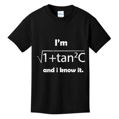IM Sexy Math Humor IM Sec C And I Know It Kids T-Shirt
