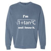 IM Sexy Math Humor IM Sec C And I Know It Garment-Dyed Sweatshirt