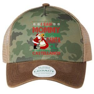 I Saw Mommy Kissing Santa Claus As There's A Driver To Left Gift Legacy Tie Dye Trucker Hat