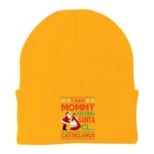 I Saw Mommy Kissing Santa Claus As There's A Driver To Left Gift Knit Cap Winter Beanie