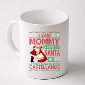 I Saw Mommy Kissing Santa Claus As There's A Driver To Left Gift Coffee Mug