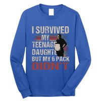 I Survived My Teenage Daughter FatherS Day Long Sleeve Shirt