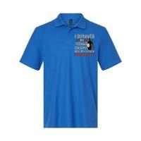 I Survived My Teenage Daughter FatherS Day Softstyle Adult Sport Polo