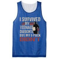 I Survived My Teenage Daughter FatherS Day Mesh Reversible Basketball Jersey Tank