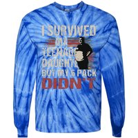 I Survived My Teenage Daughter FatherS Day Tie-Dye Long Sleeve Shirt