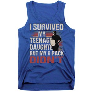 I Survived My Teenage Daughter FatherS Day Tank Top