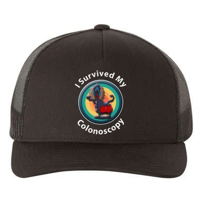 I Survived My Colonoscopy Survivor Hospital Patients Funny Yupoong Adult 5-Panel Trucker Hat