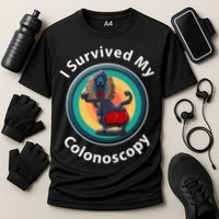 I Survived My Colonoscopy Survivor Hospital Patients Funny Cooling Performance Crew T-Shirt