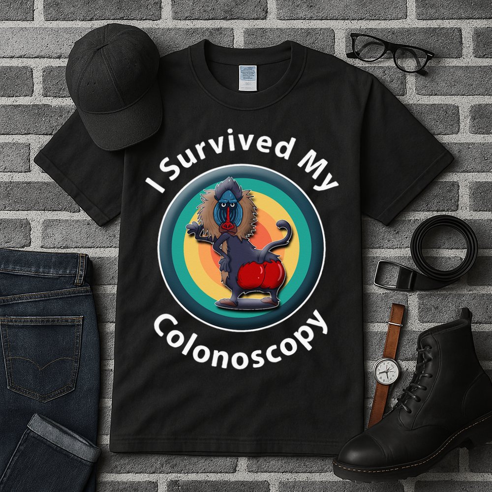 I Survived My Colonoscopy Survivor Hospital Patients Funny Tall T-Shirt