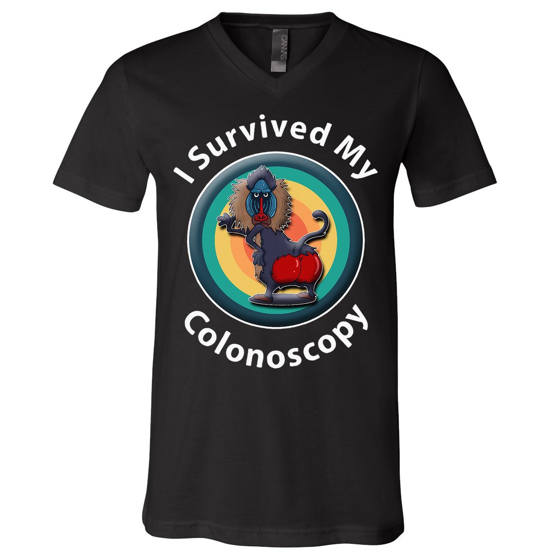 I Survived My Colonoscopy Survivor Hospital Patients Funny V-Neck T-Shirt